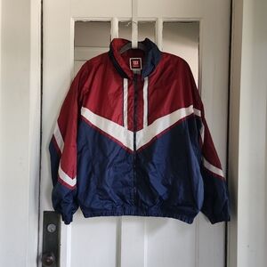 Wilson Maroon and Navy Chevron Jacket
